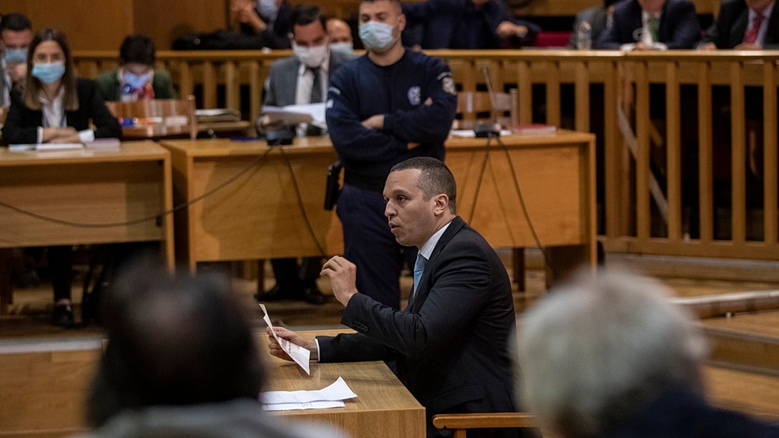 Iias Kasidiaris, fundador do partido neonazi Aurora Dourada
