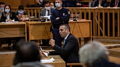 Ο καταδικασμένος πρώην υπαρχηγός της Χρυσής Αυγής Ηλίας Κασιδιάρης - φώτο αρχείου