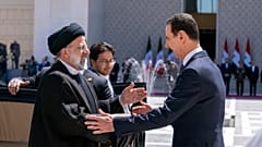 الرئيس السوري بشار الأسد يستقبل نظيره الإيراني إبراهيم رئيسي في دمشق 03/05/2023