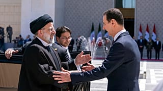 الرئيس السوري بشار الأسد يستقبل نظيره الإيراني إبراهيم رئيسي في دمشق 03/05/2023