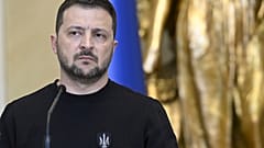 El presidente de Ucrania, Volodímir Zelenski, en la cumbre nórdico ucraniana en el Palacio Presidencial de Helsinki, (Finlandia).
