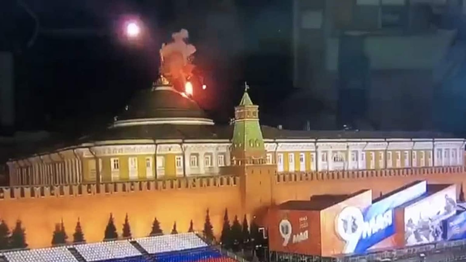 Videofelvétel kockája az állítólagos dróntámadásról