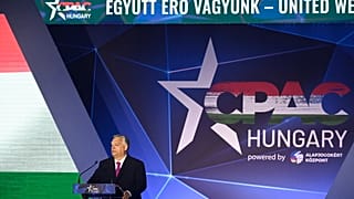 Orbán Viktor a CPAC Hungary nyitónapján mond beszédet Budapesten