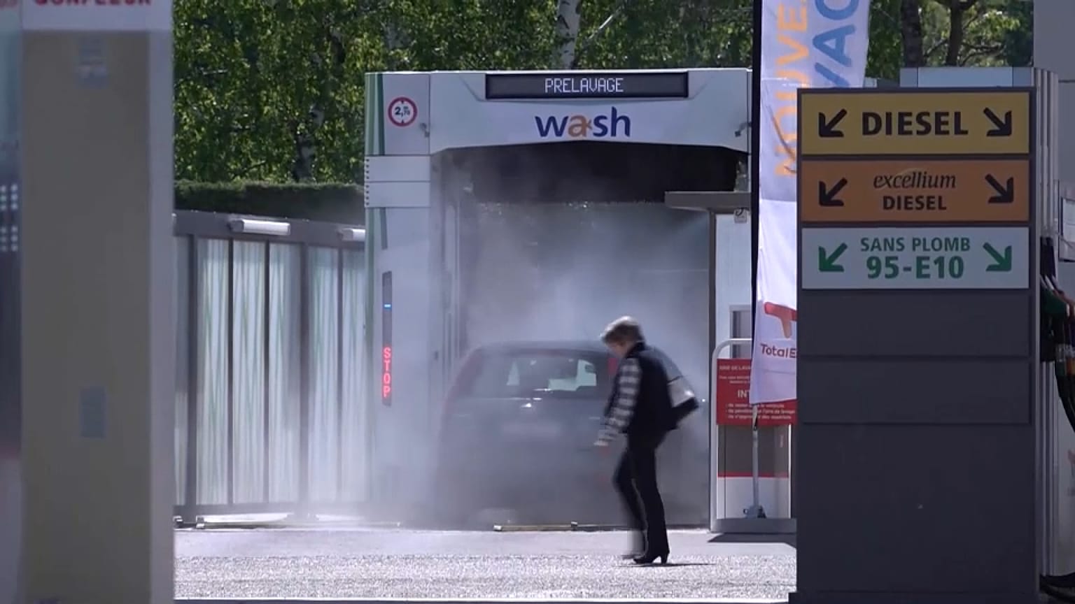 Station de lavage en France.