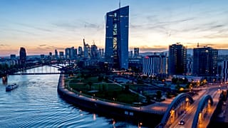 Die Europäische Zentralbank in Frankfurt/Main