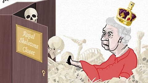 A brief history of royal affairs - here: 'The Royal Skeletons Closet' by Emanuele Del Rosso (Italy) 2021