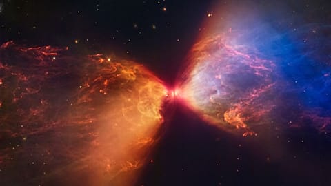 An image from space captured by the James Webb Telescope