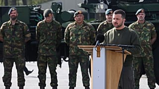 Volodymyr Zelenskyy na base militar de Soesterberg, Países Baixos