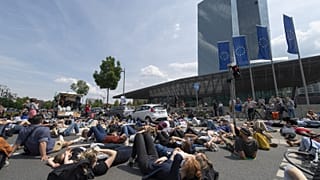 Archív fotó: német diákok klímasztrájkja Frankfurtban