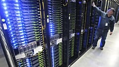 Computer servers that store users' photos and other data at the Facebook site in Prineville Ore, Oct. 15, 2013. 