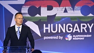 Szijjártó Péter a CPAC konferencián 2023. május 5-én.