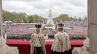 Queen Camilla and King Charles in full royal regalia