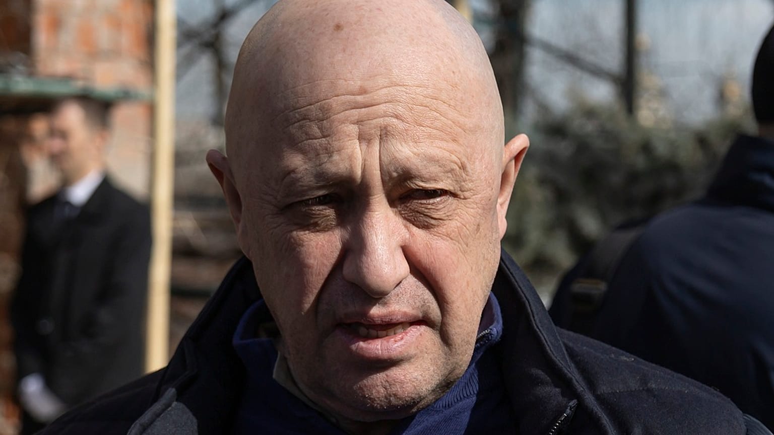 FILE - Yevgeny Prigozhin, the owner of the Wagner Group military company, arrives during a funeral ceremony at the Troyekurovskoye,Moscow, Russia, Saturday, April 8, 2023.