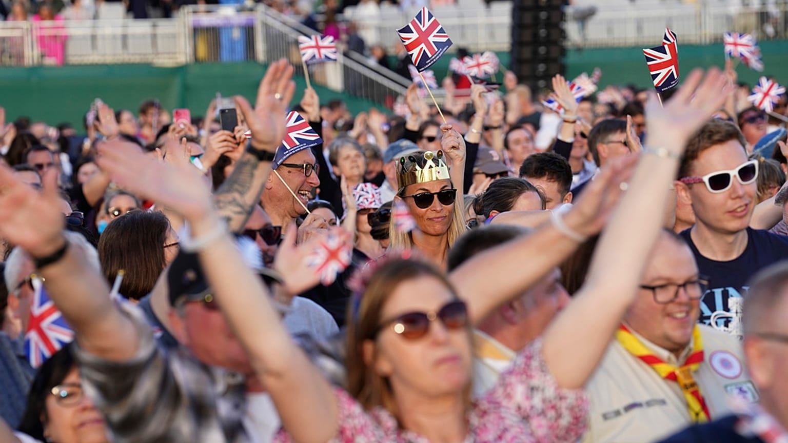 La foule se réunissait à Windsor pour un grand concert (07/05/2023)