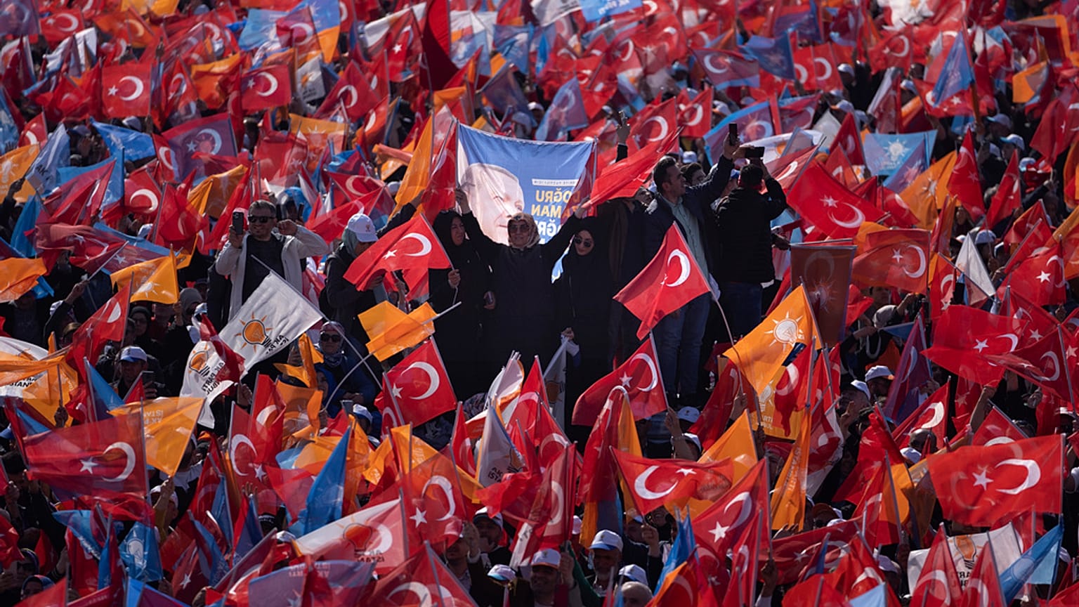 Recep Tayyip Erdogan en meeting à Istanbul (07/05/2023) 