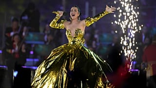 La cantante estadounidense Katy Perry durante su presentación.