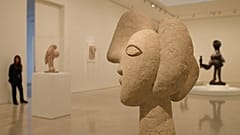 Sculpture de Pablo Picasso au musée Picasso de Malaga, en Espagne, le 8 mai 2023.