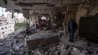 آثار القصف الإسرائيلي على غزة