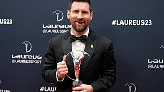 Lionel Messi, premio al deportista del año en los Laureus Sports Awards, en París (Francia), el lunes 8 de mayo de 2023.