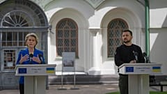 AB)Komisyonu Başkanı von der Leyen ve Ukrayna Devlet Başkanı Zelenskiy