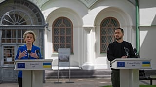 AB)Komisyonu Başkanı von der Leyen ve Ukrayna Devlet Başkanı Zelenskiy