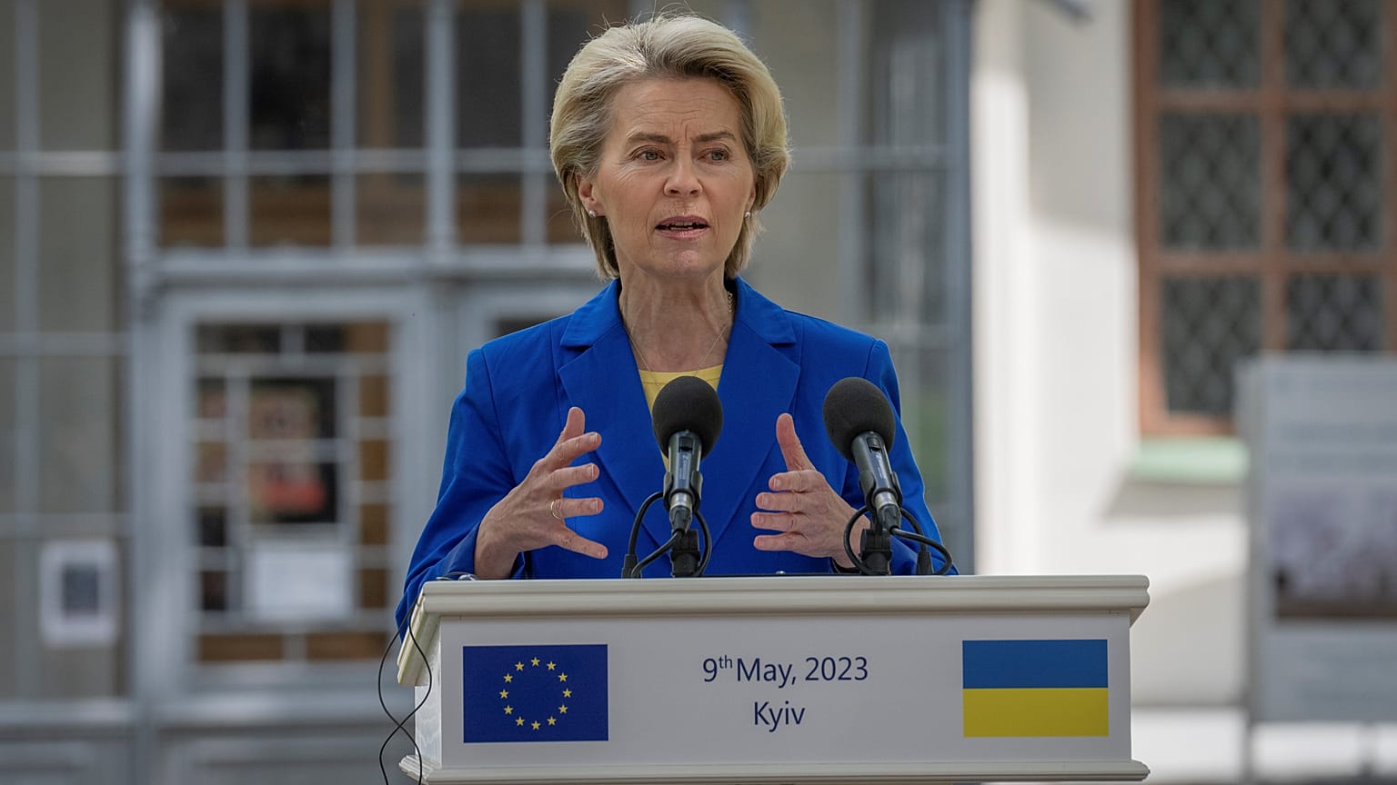 Ursula von der Leyen Kijevben