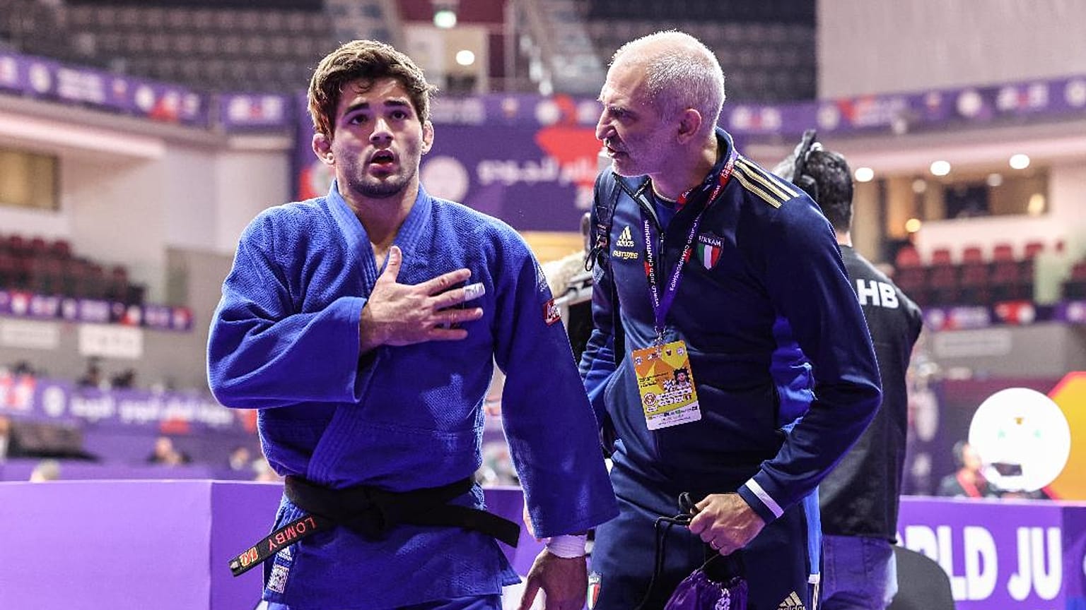 L'Italien Manuel Lombardo, compétiteur dans la catégorie des -73kg