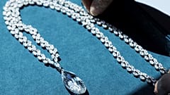 A diamond necklace which belonged to the late Austrian billionaire Heidi Horten