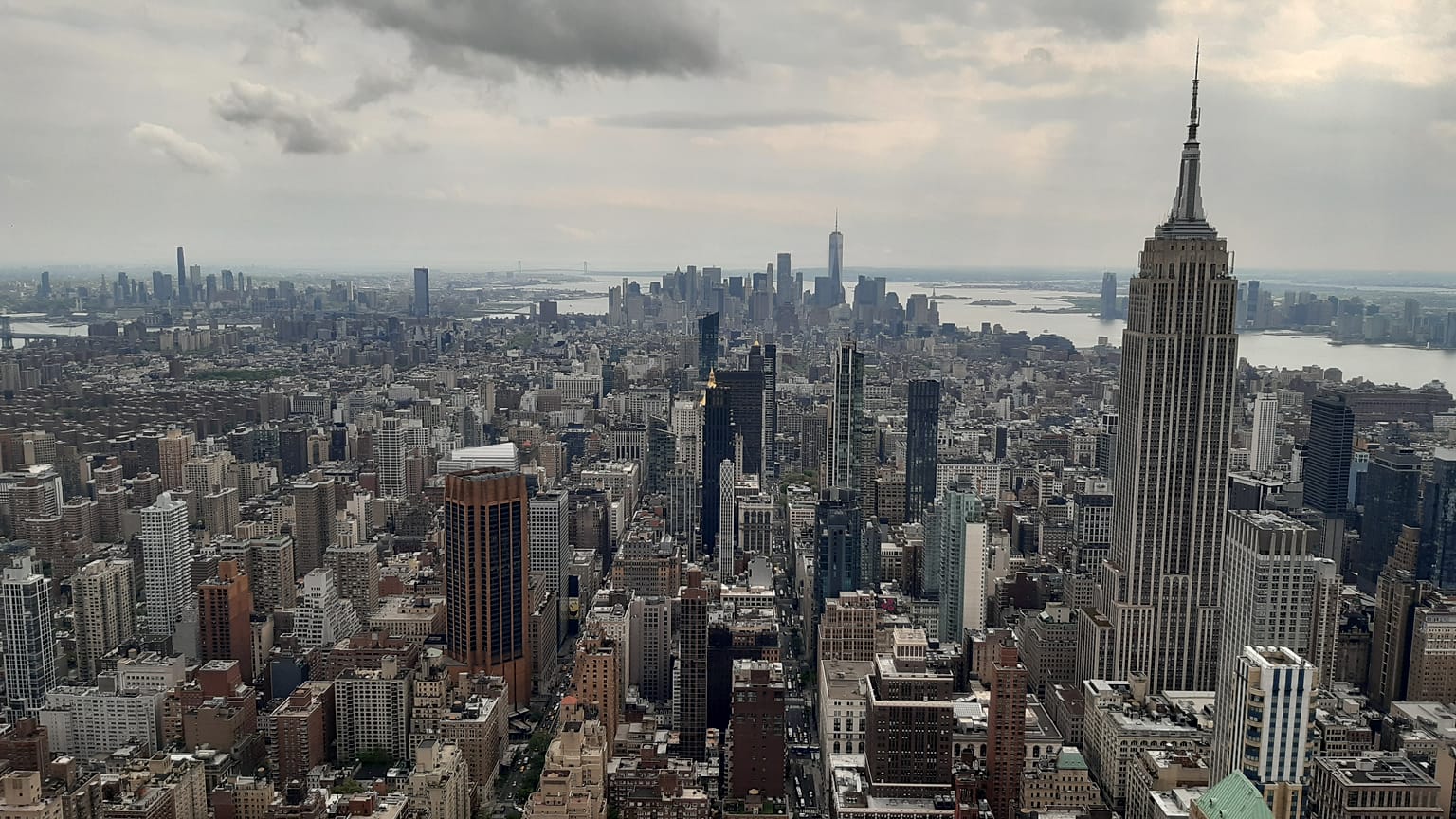 Manhattan látképe a magasból