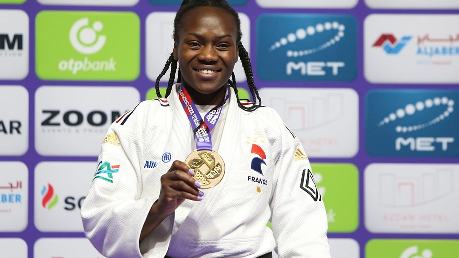 Clarisse Agbegnenou, campeona de -63 kilos