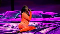 Aya Nakamura performs during the 36th Victoires de la Musique, the annual French music awards ceremony in 2021