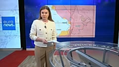 Olekszandra Vakulina az Euronews stúdiójában.