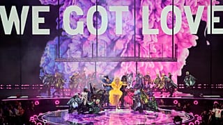 Drag Queens performen während des zweiten Halbfinales in Liverpool. 