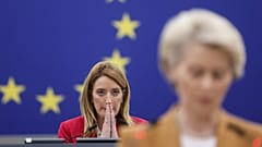 EU-Parlamentspräsidentin Roberta Metsola und EU-Kommissionspräsidentin Ursula von der Leyen