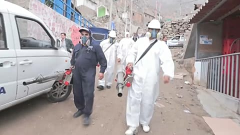 Health workers in Peru