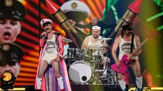 Let 3 of Croatia perform during dress rehearsals for the Grand final at the Eurovision Song Contest in Liverpool, England, Friday, May 12, 2023
