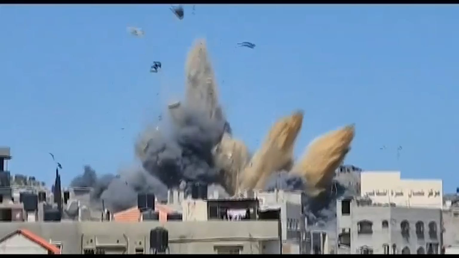 Explosion in Gaza Stadt, 13. Mai 2023 