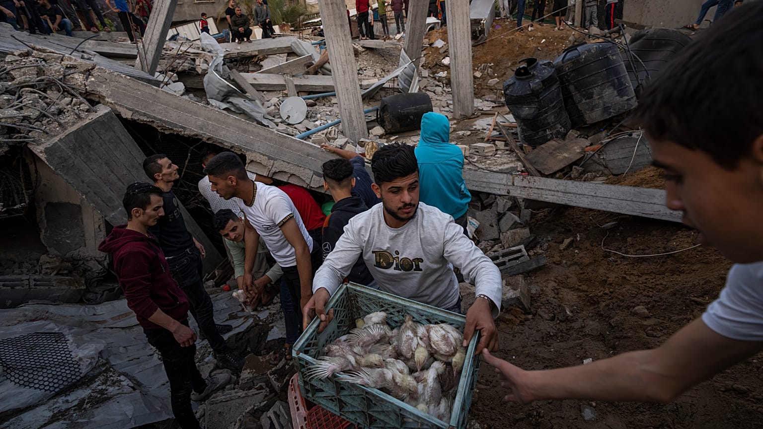 Des maisons détruites à Gaza par des frappes israéliennes