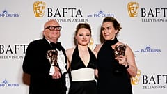 Kate Winslet (right) with director of "I am Ruth" Dominic Savage and her on and off-screen daughter Mia Threapleton.