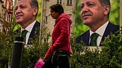 Erdogan elnök választási plakátja