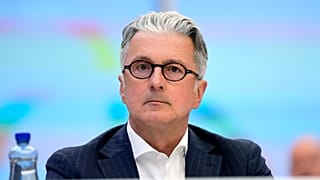 Rupert Stadler, former CEO of German car manufacturer Audi, sits in a regional court room in Munich, Germany, Tuesday, May 16, 2023. 