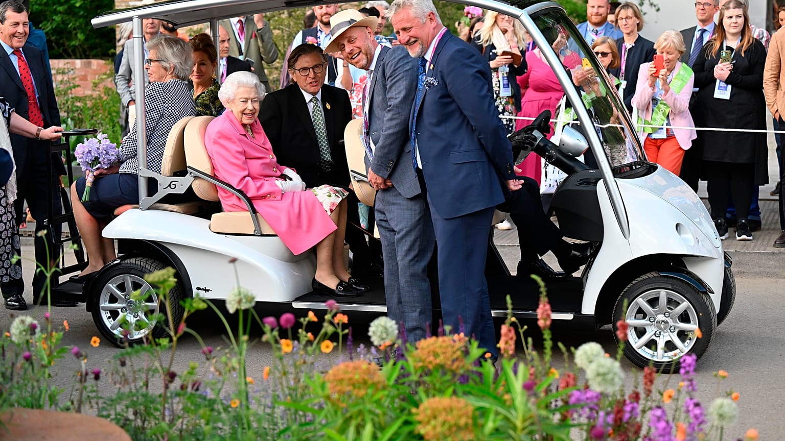 Royals in bloom - the late Queen Elizabeth at last year's Chelsea Flower Show