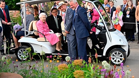 Royals in bloom - the late Queen Elizabeth at last year's Chelsea Flower Show