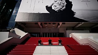The official poster featuring the young Catherine Deneuve in Cannes, May 15, 2023