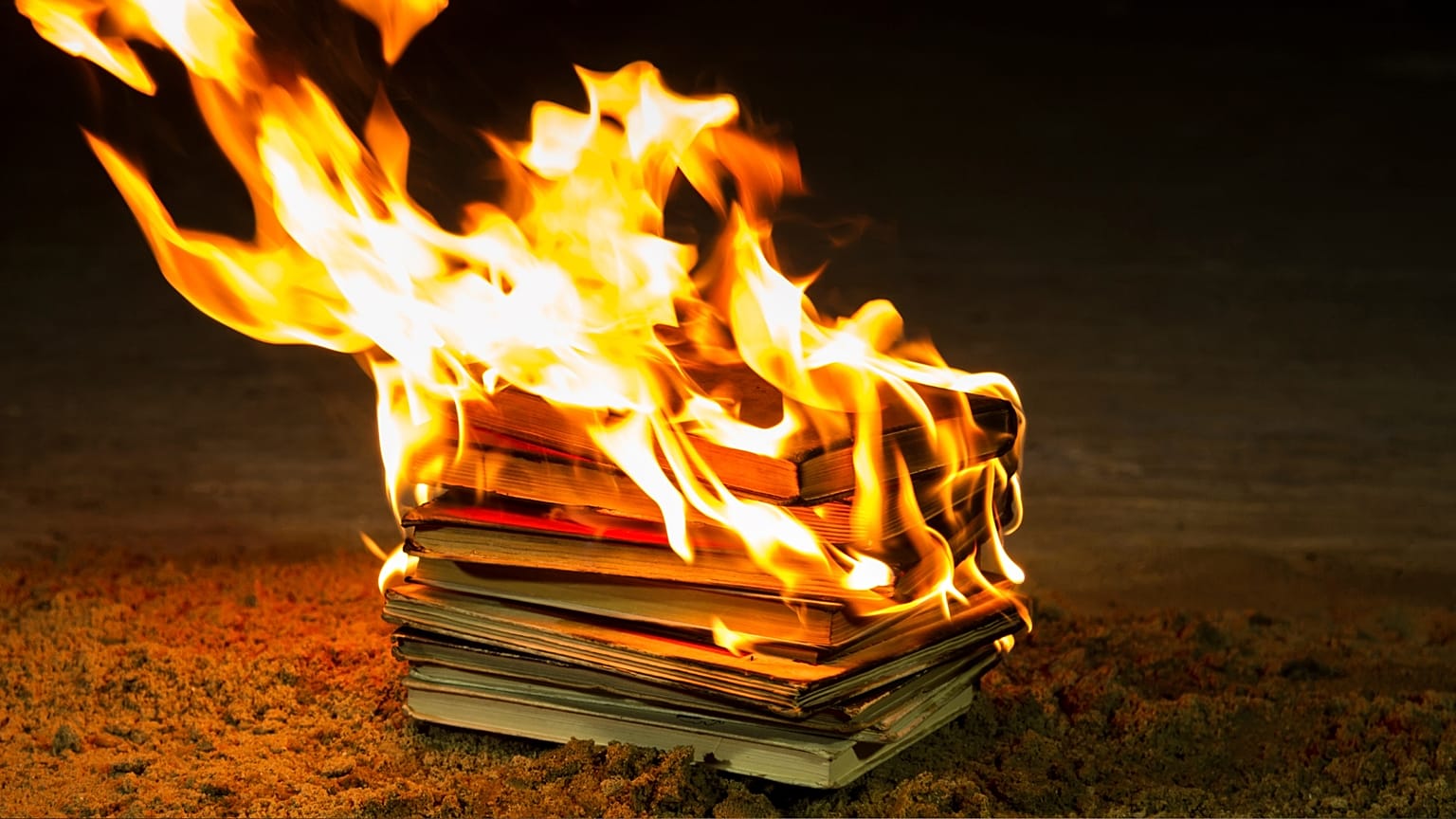 Burning books