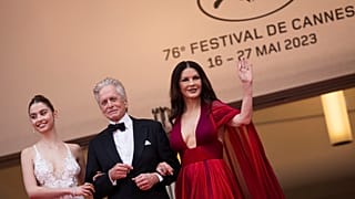  Michael Douglas con la figlia Carys e la moglie Catherine Zeta Jones