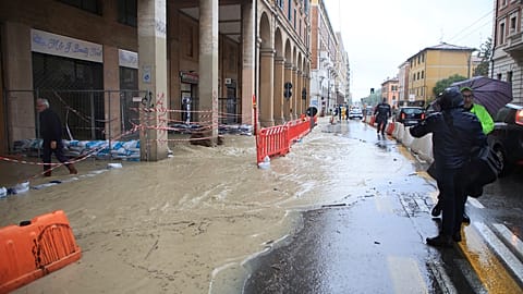 Floods in northern Italy.