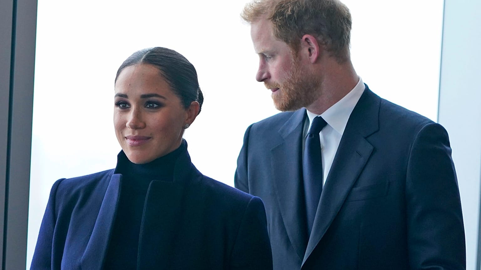 Meghan és Harry egy korábbi felvételen New Yorkban, a  One World Trade kilátóteraszán