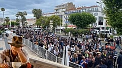 The ticketing queues for Indiana Jones and The Dial of Destiny at Cannes 2023.  