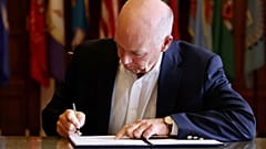 Montana Gov. Greg Gianforte on Wednesday signed into law a first-of-its kind bill that makes it illegal for TikTok to operate in the state